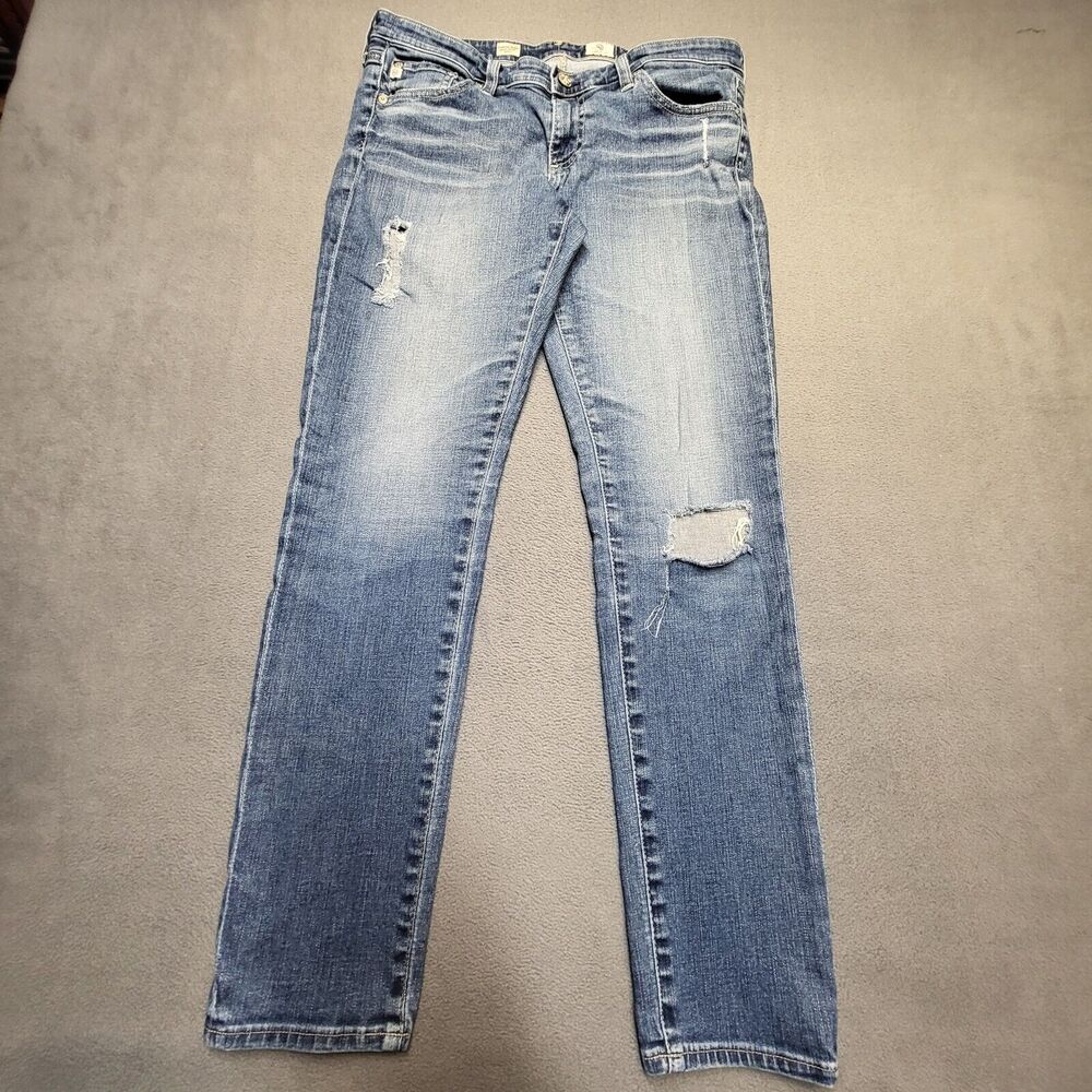 AG Adriano Goldscmied Pants Womens 30 Blue Super Skinny Legging Ankle Stretch